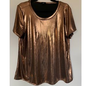 Torrid 0 / 0XL Copper Bronze T-Shirt